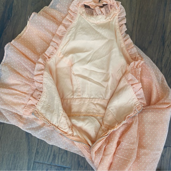 True Vintage Peach Maxi Dress - Picture 3 of 6